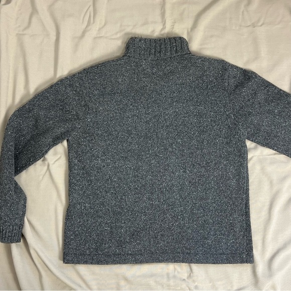 Woolrich Pullover Quarter Zip Onyx Heather Gray Sweater SZ L Gorpcore - Picture 13 of 16
